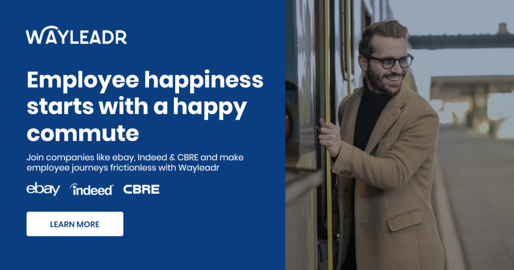 Employee happiness & happy commutes: ebay, CBRE, Indeed