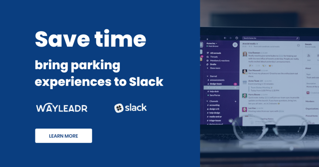 Save time with Wayleadr parking experiences in Slack