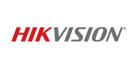 Hikvision logo in red and gray text on a white background.