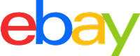 EBay logo with the letters "e", "b", "a", "y" in red, blue, yellow, and green, respectively, on a transparent background.