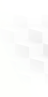 White 3D cubes are arranged in a staggered pattern against a light, minimalist background, creating a geometric, modern visual effect.