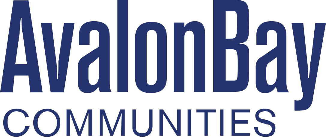 Logo of AvalonBay Communities with "AvalonBay" in large blue letters above the word "COMMUNITIES" in smaller blue letters.