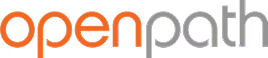 Openpath logo with 'open' in orange and 'path' in gray lowercase letters on a light background.