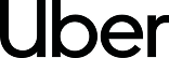 The image shows the black and white Uber logo with the word "Uber" in bold, modern font on a light background.