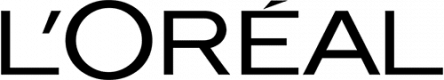 Black text logo displaying "L'Oréal" in bold, uppercase letters on a transparent background.