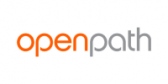 Logo with the text "openpath" in lowercase letters; "open" is in orange and "path" is in gray, reflecting a seamless Parking Management Solution.